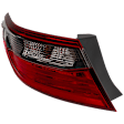 Driver Side, Outer Tail Light, with Bulb, Halogen, Clear and Red Lens, Special Edition Model, CAPA CERTIFIED