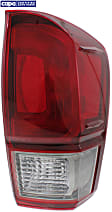 Passenger Side Tail Light, with Bulb, Halogen, Red and Smoked Lens, TRD Sport/TRD Off-Road Models, CAPA CERTIFIED