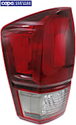 Driver Side Tail Light, with Bulb, Halogen, Red and Smoked Lens, TRD Sport/TRD Off-Road Models, CAPA CERTIFIED