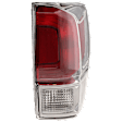 Passenger Side Tail Light, with Bulb, Halogen, Smoked Lens, Limited Model, CAPA CERTIFIED