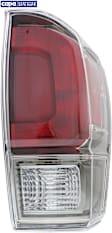 Passenger Side Tail Light, with Bulb, Halogen, Smoked Lens, Limited Model, CAPA CERTIFIED