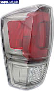 Driver Side Tail Light, with Bulb, Halogen, Smoked Lens, Limited Model, CAPA CERTIFIED