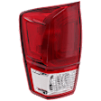 Driver Side Tail Light, with Bulb, Halogen, Red Lens, Base/SR/SR5 Models, CAPA CERTIFIED