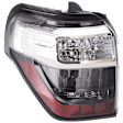 Driver Side Tail Light, without Bulb, Halogen, Clear, Red and Smoked Lens, 6 Cyl., 4.0L Engine, CAPA CERTIFIED