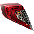 2021 Honda Civic - Driver Side, Outer Halogen Tail Light, With bulb(s),  Mounts on Body, North America Built Vehicle, OE Replacement, Sedan
