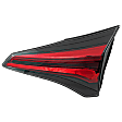 Passenger Side, Inner Tail Light, with Bulb, Halogen, Clear and Red Lens, LE/XLE Models, Japan/USA Built Vehicle
