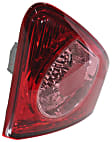 Passenger Side, Inner Tail Light, without Bulb, Halogen, Clear and Red Lens, Japan Built Vehicle
