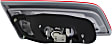 Passenger Side Tail Light, with Bulb, Halogen, Clear and Red Lens