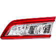 Passenger Side Tail Light, with Bulb, Halogen, Clear and Red Lens, CAPA CERTIFIED
