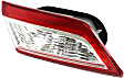 Driver Side Tail Light, with Bulb, Halogen, Clear and Red Lens