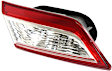 Driver Side Tail Light, with Bulb, Halogen, Clear and Red Lens, CAPA CERTIFIED