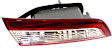 Driver Side Tail Light, with Bulb, Halogen, Clear and Red Lens, CAPA CERTIFIED