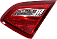 Passenger Side, Inner Tail Light, with Bulb, Halogen, Clear Red Lens, Chrome Interior, 16-17 Base/S/SL/SV Models (17-17 Without Sport Package), CAPA CERTIFIED