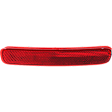 Rear, Passenger Side Bumper Reflector, CAPA Certified