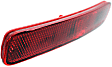 Rear, Passenger Side Bumper Reflector, CAPA Certified
