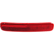 Rear, Driver Side Bumper Reflector