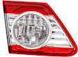 Driver Side, Inner Tail Light, with Bulb, Halogen, Clear and Red Lens