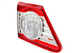 Driver Side, Inner Tail Light, with Bulb, Halogen, Clear and Red Lens