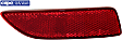 Rear, Passenger Side Bumper Reflector, CAPA Certified