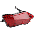Rear, Driver Side Bumper Reflector, CAPA Certified