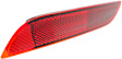 Rear, Driver Side Bumper Reflector