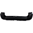 Rear Primed Bumper Cover, With Trailer Hitch Holes, CAPA CERTIFIED