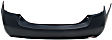 2007-2011 Toyota Camry - Rear Primed Bumper Cover, USA Built Vehicle, For Models with Single Exhaust Hole, Hybrid Model, 4 Cyl., 2.4L Engine