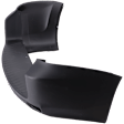 Rear Primed Bumper Cover, Without Flare Hole and Bumper Extension
