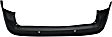 Rear Primed Bumper Cover, Except SE Model; with Park Distance Control Sensor Holes