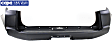 Rear Primed Bumper Cover, For Models Without Chrome Trim Package, SR5 Model, CAPA Certified