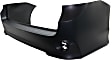 Rear Primed Bumper Cover, SE, without Park Distance Control Sensor Holes, CAPA CERTIFIED