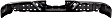 2007 Toyota Tacoma Base - Step Bumper, For Models Without SR5 Package, Powdercoated Black, Face Bar Only; With pad provision, Without mounting bracket(s)