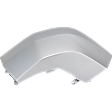 Rear, Driver Side Bumper End, Painted Silver, Painted Silver, 6 Cyl., 4.0L Engine