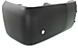 Rear, Passenger Side Bumper End, Textured Plastic