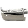 2014 Toyota Tundra - Rear, Driver Side Bumper End, For Models With Steel Type Bumper and Parking Aid Sensor, Chrome