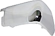 Rear, Passenger Side Bumper End, Chrome Steel