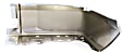 Rear, Passenger Side Bumper End, Chrome Steel