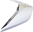 Rear, Driver Side Bumper End, Chrome Steel