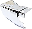 Rear, Driver Side Bumper End, Chrome Steel
