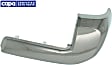 Rear, Passenger Side Bumper End, Chrome Plastic CAPA Certified