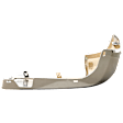 Rear, Driver Side Bumper End, Chrome Plastic