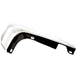 Rear, Driver Side Bumper End, Chrome Plastic