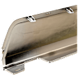 Rear, Driver Side Bumper End, Chrome Plastic