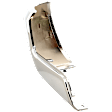 Rear, Driver Side Bumper End, Chrome Plastic