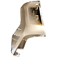 Rear, Driver Side Bumper End, Chrome Plastic
