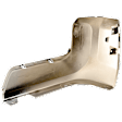 Rear, Driver Side Bumper End, Chrome Plastic