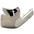 Rear, Driver Side Bumper End, Chrome Plastic