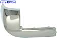 Rear, Driver Side Bumper End, Chrome Plastic CAPA Certified