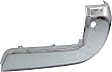 Rear, Passenger Side Bumper End, Chrome Plastic