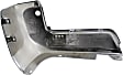 Rear, Passenger Side Bumper End, Chrome Plastic